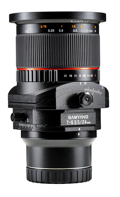 Lysstærke objektiver til Sony A7 1 Samyang_E-mount_lenses_24mmTS