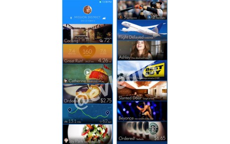 Eksempel på Samsungs nye TouchWiz-brugerflade.