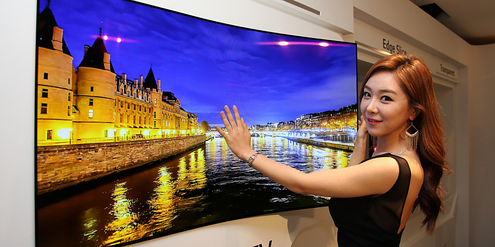 LG præsenterer OLED-tv som tapet