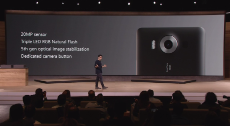 Kameraet i de nye Lumia-modeller får en billedsensor på 20 MP med optisk billedstabilisering. Foto: Microsoft