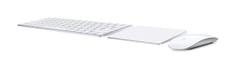 Magic Keyboard, Magic Trackpad 2 og Magic Mouse 2. Foto: Apple