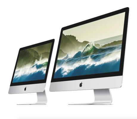 Begge iMac-størrelser fås nu med Apples såkaldte Retina-skærm. Foto: Apple