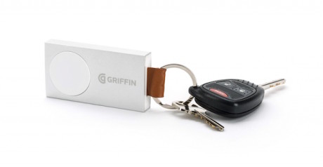 Griffin Travel Power Bank kan også bruges som nøglering. Foto: Griffin