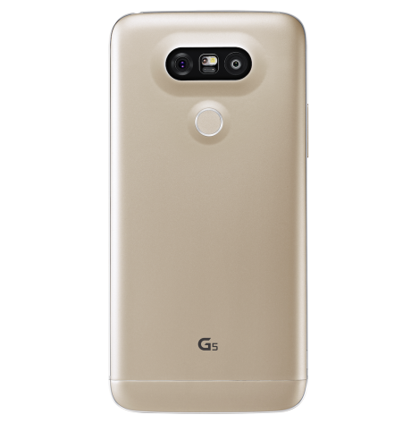 Der sidder to kameralinser på bagsiden af LG G5. Én almindelig på 16 MP og en 135 graders vidvinkel-linse på 8 MP. Foto: LG