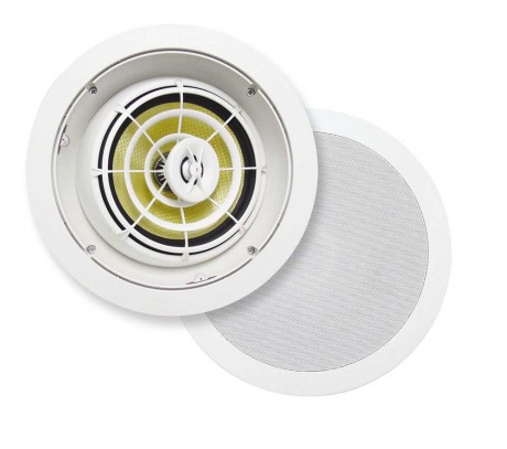 Du kan bruge højttalere specielt til indfældning i loftet. F.eks. fra SpeakerCraft eller Sonance. Foto: SpeakerCraft