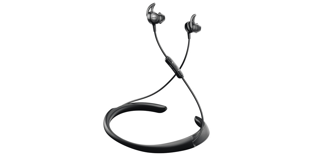 QuietControl 30 er trådløse, støjreducerende øretelefoner, hvor elektronikken er integreret i en ergonomisk nakkebøjle. Foto: Bose