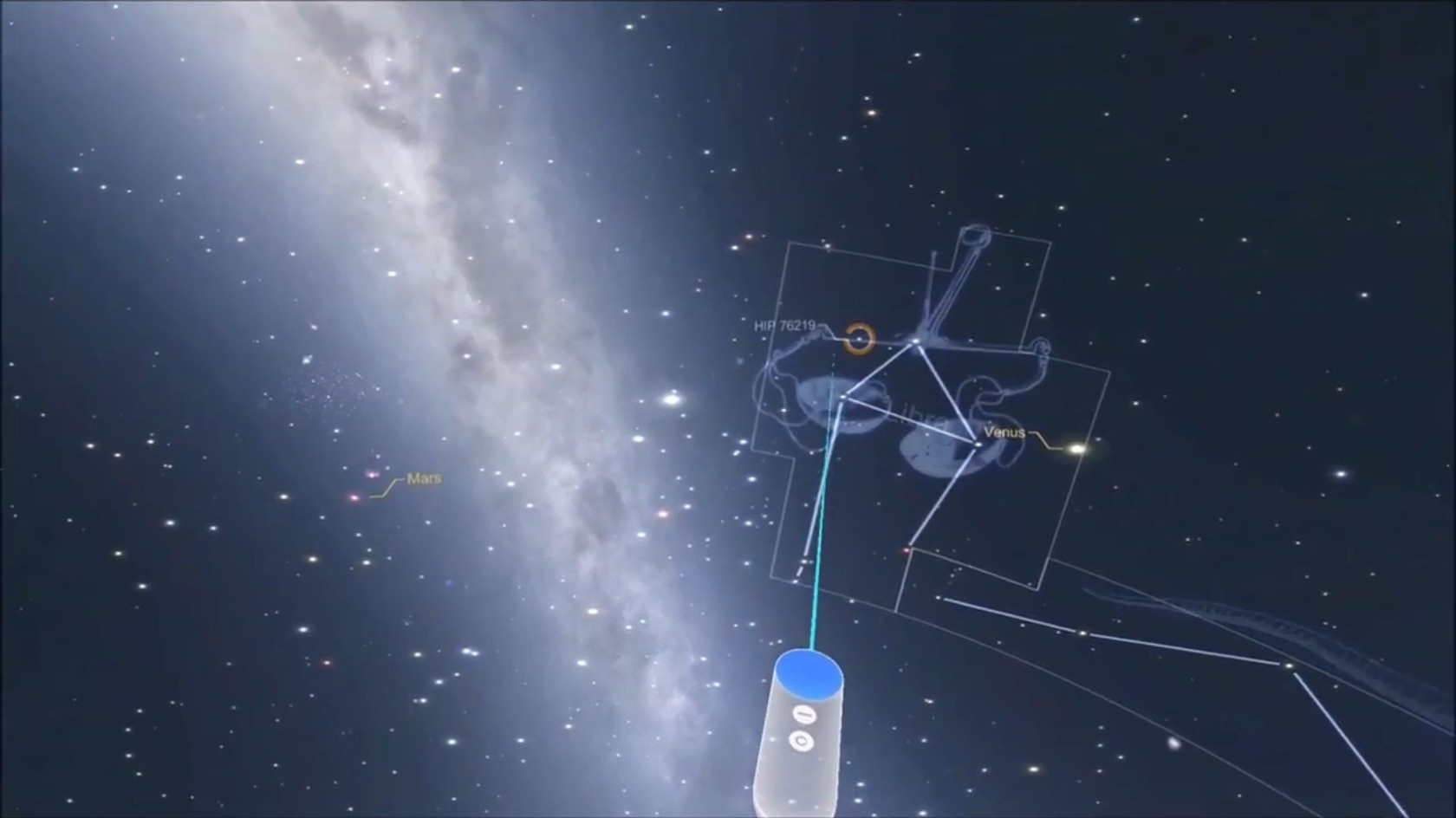 Udforsk stjernehimlen i Virtual Reality. Foto: Google