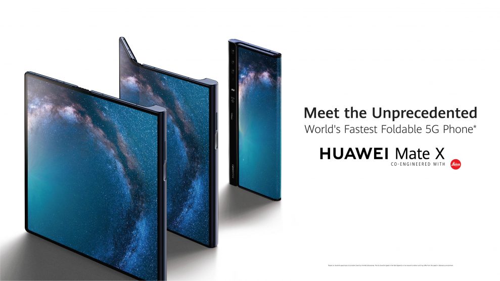 Huawei Mate X kommer att vara nyckeln som kunderna kan använda för att öppna dörren till 5G smart living, sade Richard Yu, VD för Huawei Consumer Business Group, när de lanserade den hopfällbara 5G-mobilen på MWC 2019. Foto: Huawei