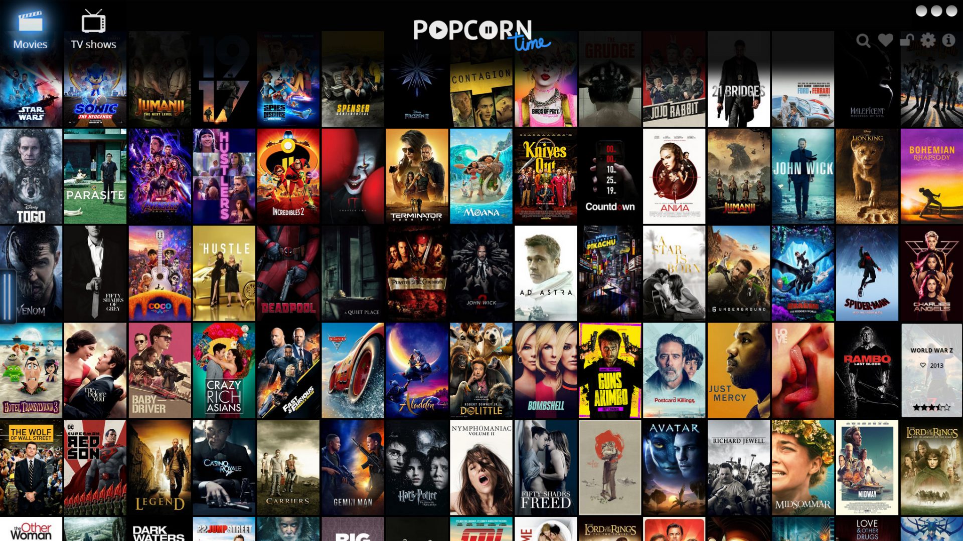 popcorn time online copyright notice