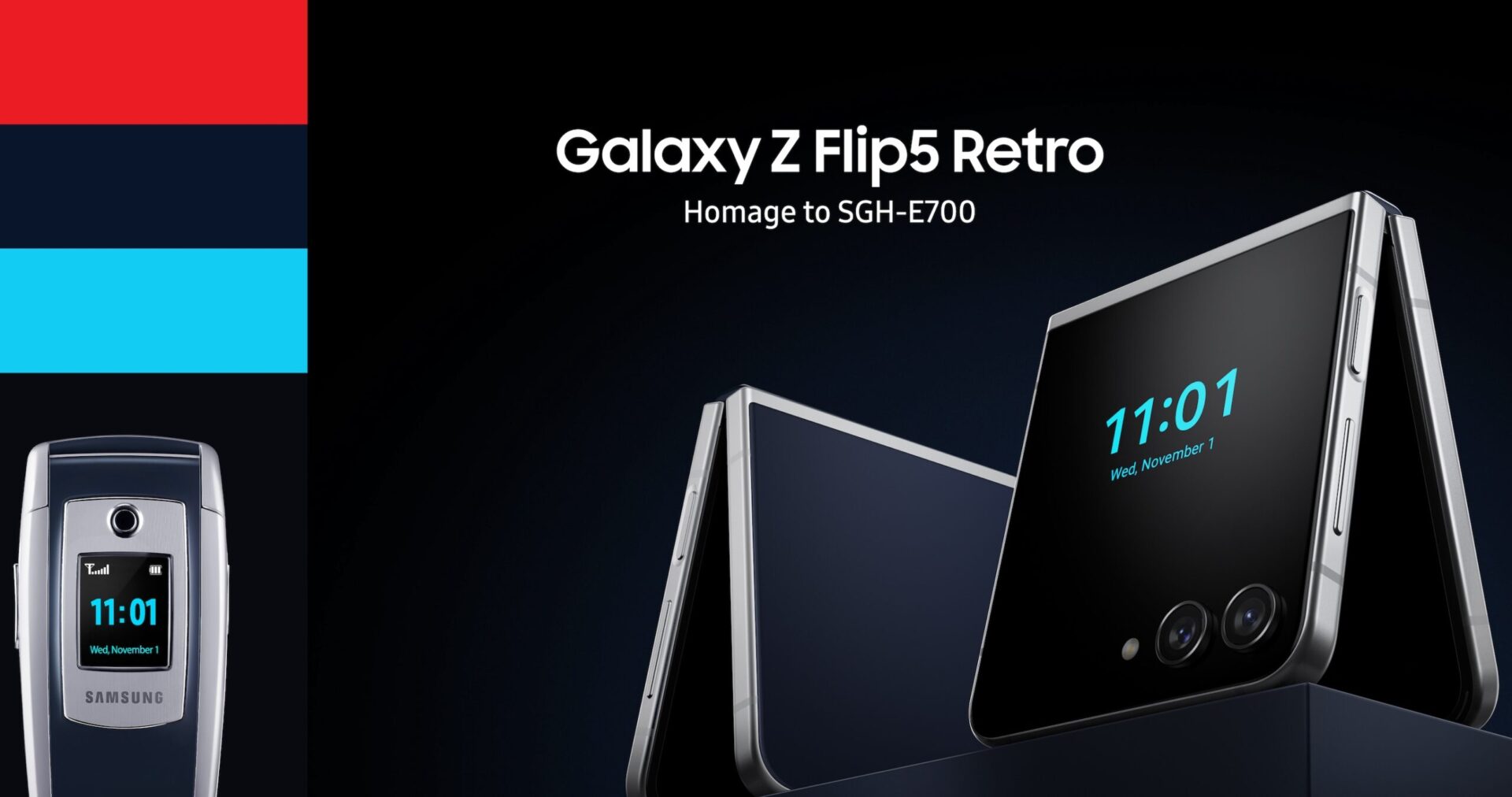 Galaxy Z Flip 5 Retro hylder den klassiske klapmobil