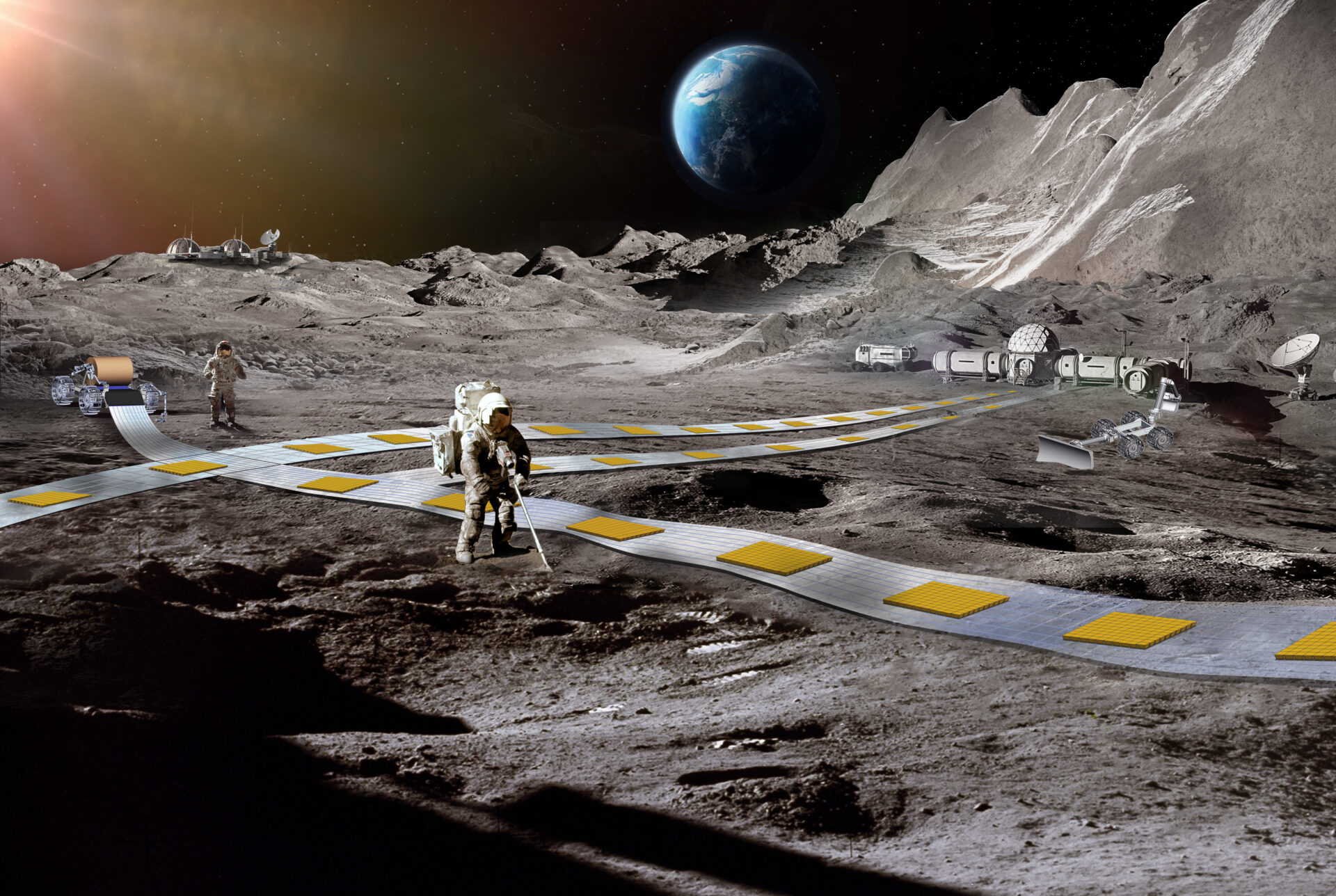NASA planlægger at bygge robottog til månebasen