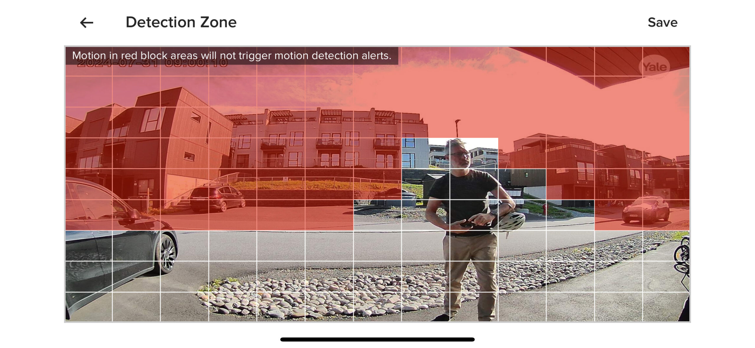 Yale Smart Video Doorbell detection zones scaled 1