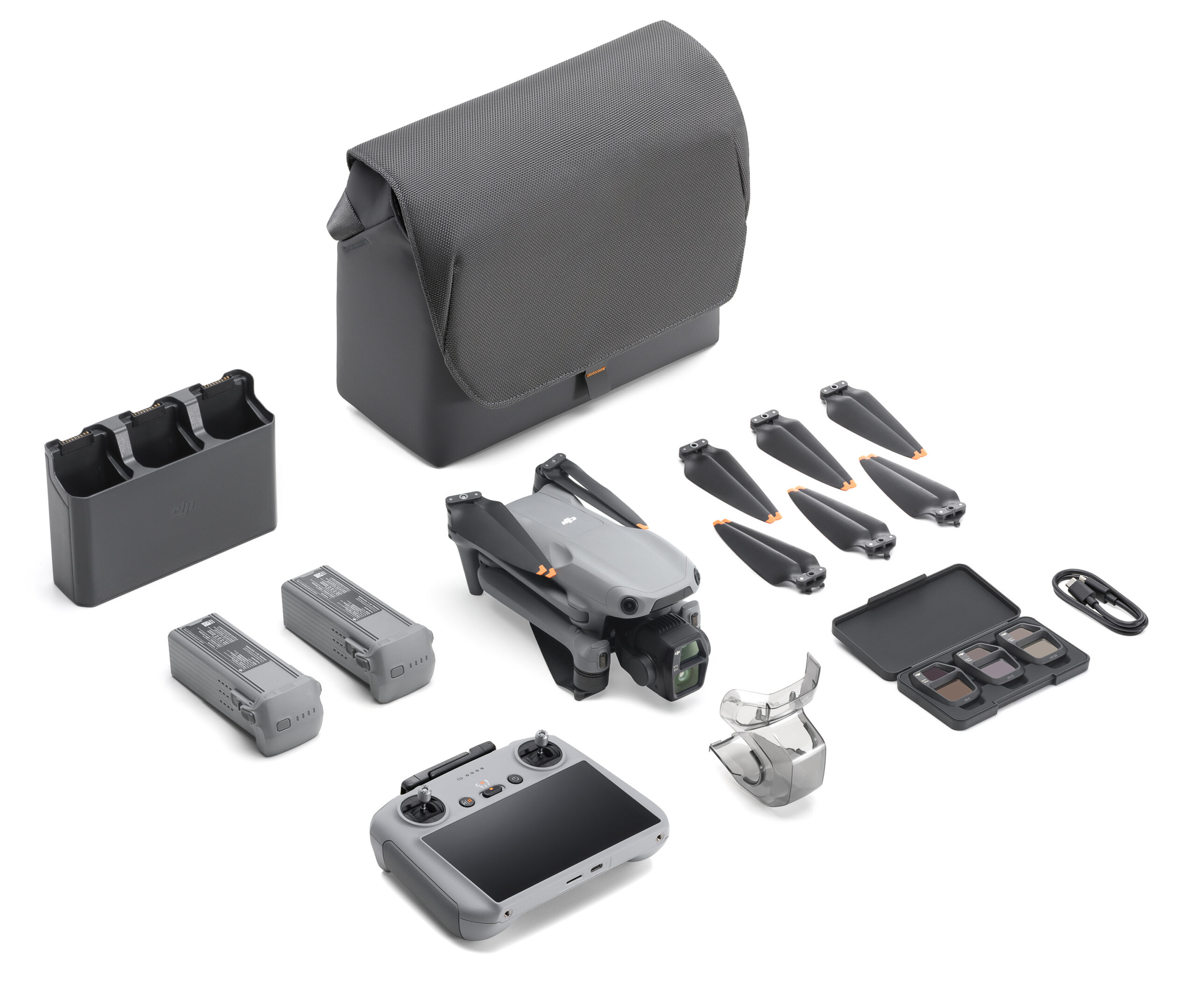 DJI Air 3S Fly More Combo（DJI RC 2） Battery inserted scaled