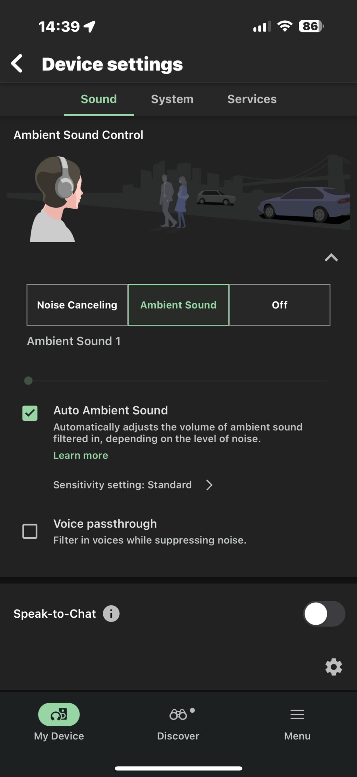 Sony LinkBuds Fit Auto Ambient Sound iOS scaled