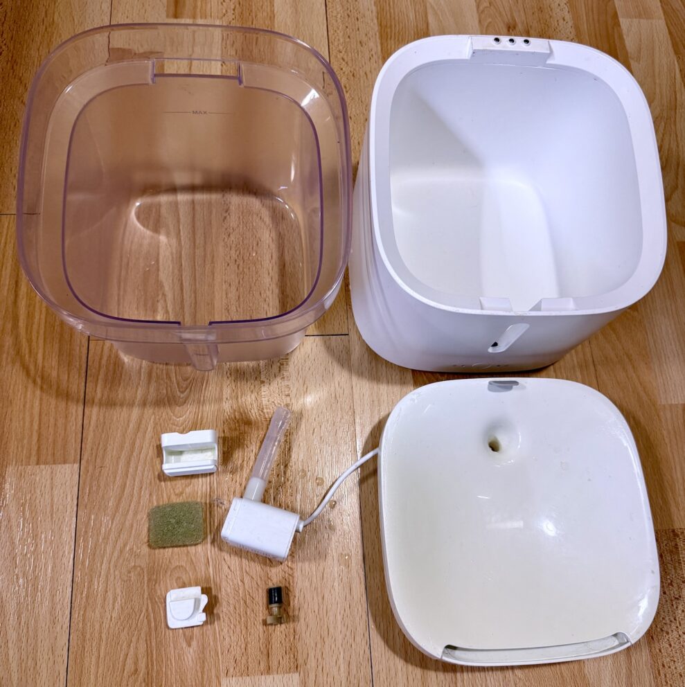 xiaomi pet fountain disassembled web