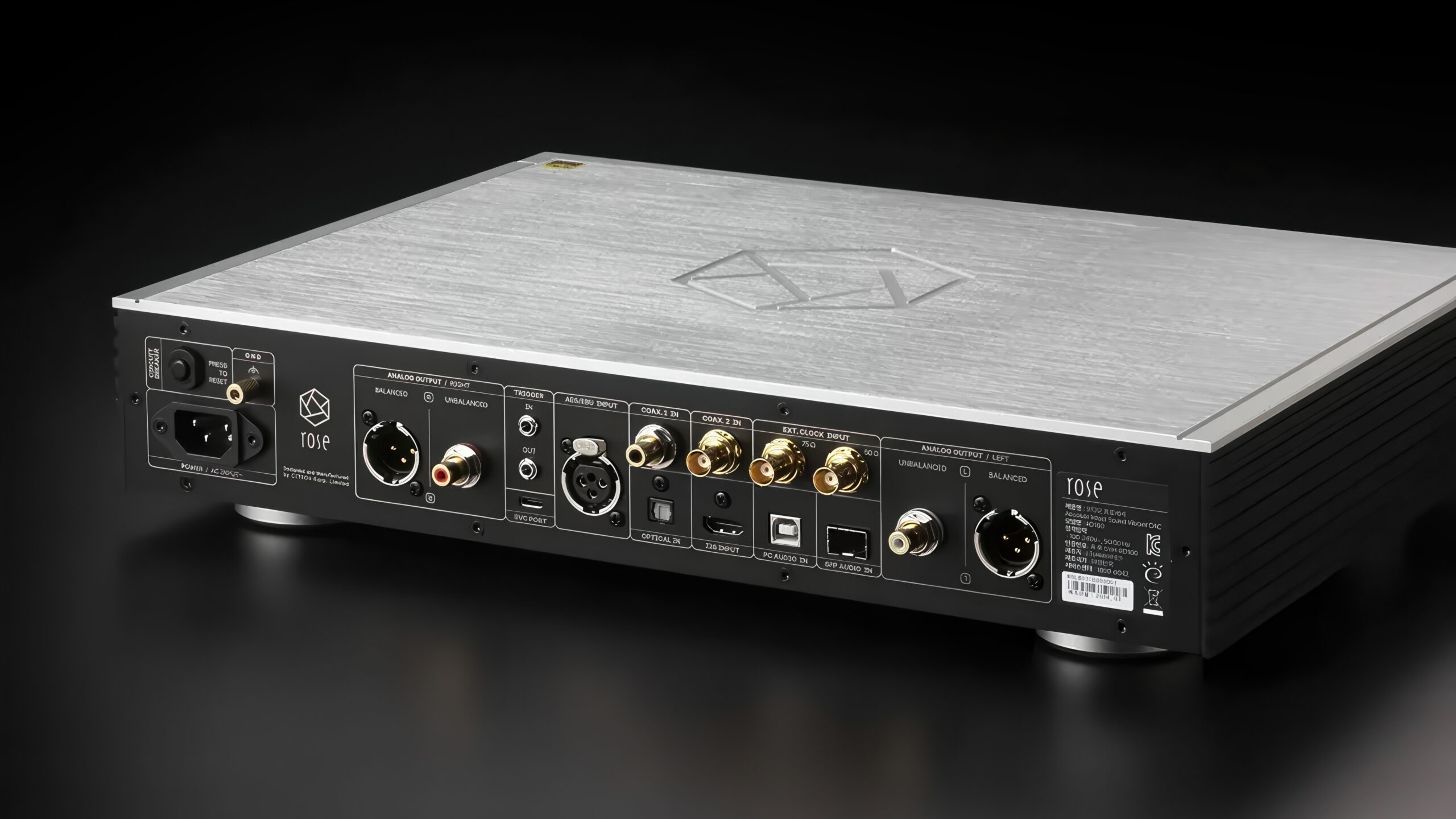 HiFi Rose RD160 black rear